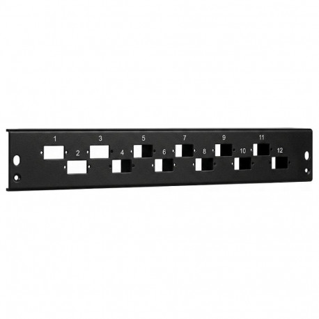 "EFB Frontblende 24 x SC Duplex/LC Quad vertikal, schwarz"