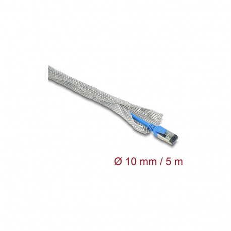 "Delock Geflechtschlauch zur EMV Abschirmung selbstschließend 5 m x 10 mm"