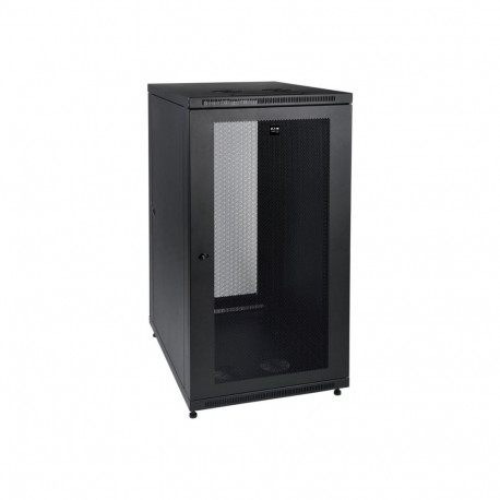 EATON TRIPPLITE 24U Rack Enclosure Server Cabinet 33 Deep w/ Doors & Sides Rack cabinet Black 24U 19
