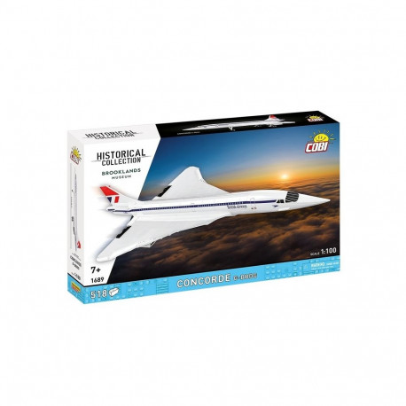 Concorde ehitusplokkide komplekt G-BBDG 518-osaline