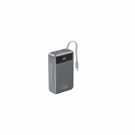 PowerBank 20000mAh with integrated cable QC3.0 18W PD 65W LCD black