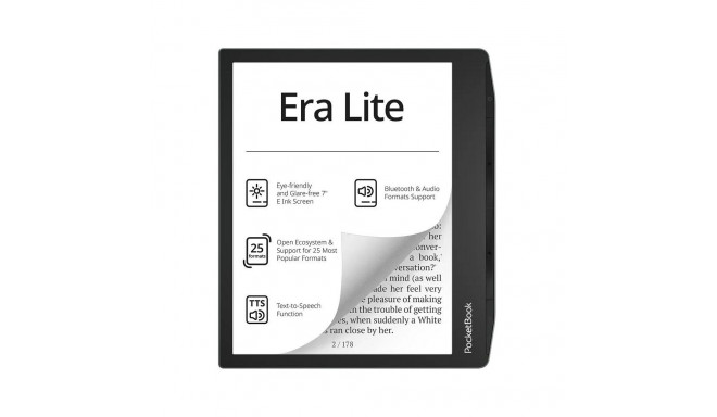 PocketBook e-luger Era Lite 710 7" 16GB Wi-Fi, kiviroheline
