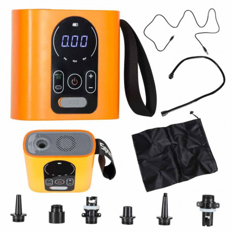 Pompka elektryczna akumulatorowa do deski SUP USB 22 PSI 140W końcówki