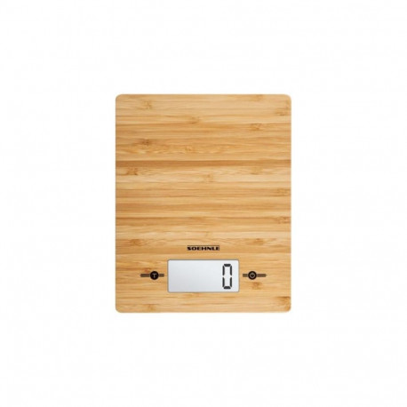Food Scale - Soehnle Bamboo 5kg 1g Precision Brown
