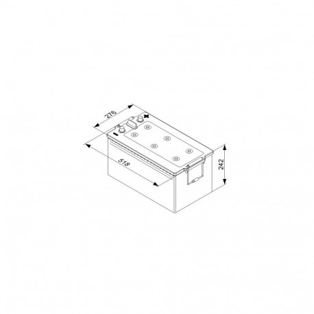 Bosch T5 080 225Ah 1150A 518x276x242+-