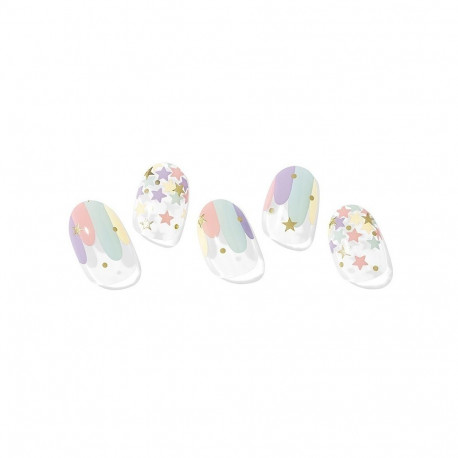 Geellakikleebiste maniküürikomplekt Ohora Semi Cured Gel Nail Strips (N Merry Go Round)