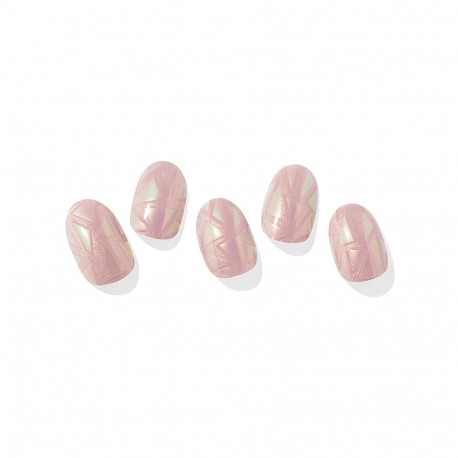 Geellakikleebiste maniküürikomplekt Ohora Semi Cured Gel Nail Strips (N Pink Wonderland)