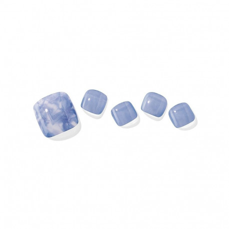 Geellakikleebiste pediküürikomplekt Ohora Semi Cured Gel Pedicure Strips (P Marble Soda)