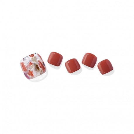 Ohora Semi Cured Gel Pedicure Strips (P Vintage Wood)