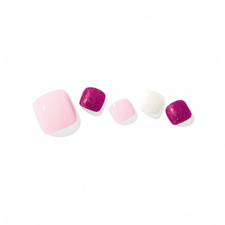 Geellakikleebiste pediküürikomplekt Ohora Semi Cured Gel Pedicure Strips (P Berry)