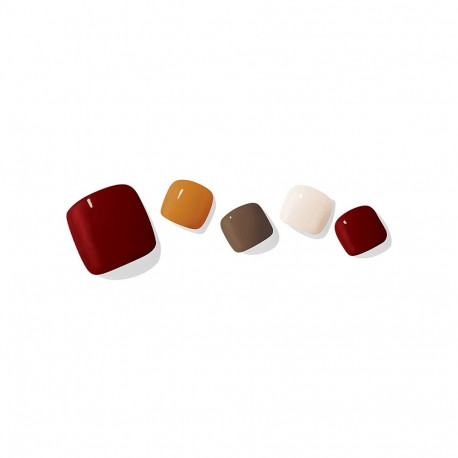 Geellakikleebiste pediküürikomplekt Ohora Semi Cured Gel Pedicure Strips (P Maple)
