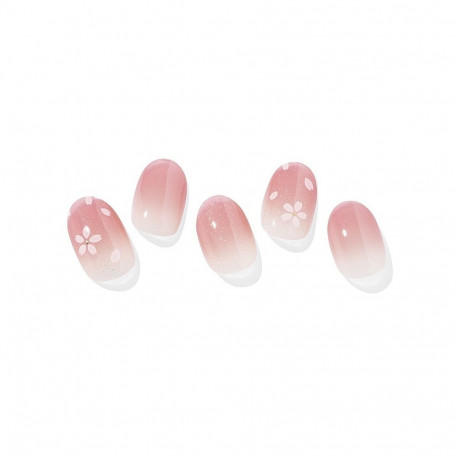 Geellakikleebiste maniküürikomplekt Ohora Semi Cured Gel Nail Strips (N Blossom)