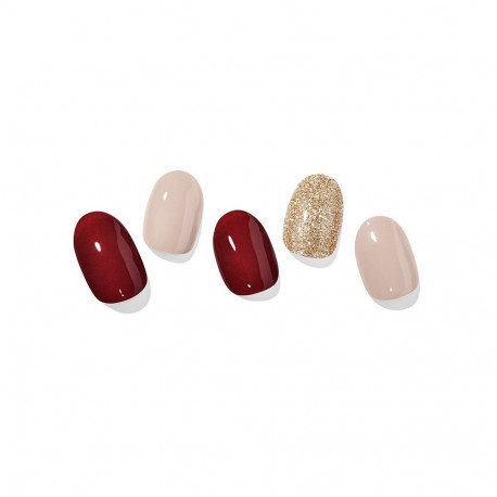 Geellakikleebiste maniküürikomplekt Ohora Semi Cured Gel Nail Strips (N Rosewood)