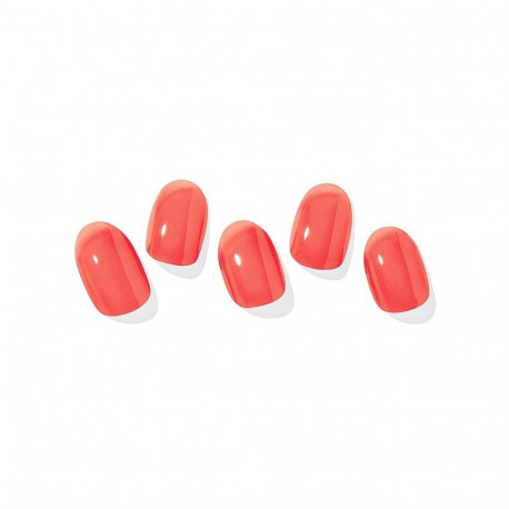 Geellakikleebiste maniküürikomplekt Ohora Semi Cured Gel Nail Strips (N Tint Cherry)