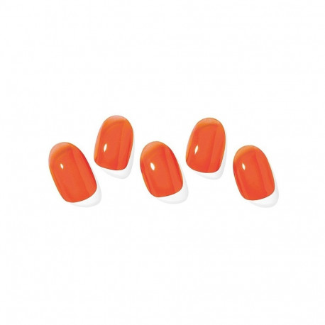 Geellakikleebiste maniküürikomplekt Ohora Semi Cured Gel Nail Strips (N Tint Scarlet)