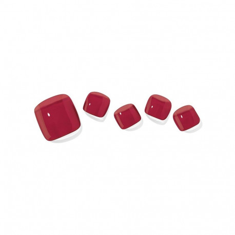 Geellakikleebiste pediküürikomplekt Ohora Semi Cured Gel Pedicure Strips (P Tint Burgundy)