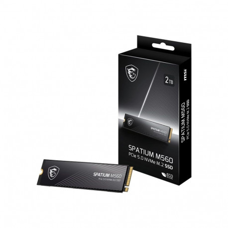 NVMe SSD - MSI Spatium M560 2TB PCIe 5.0 10,300 MB/s Read 8,700 MB/s Write