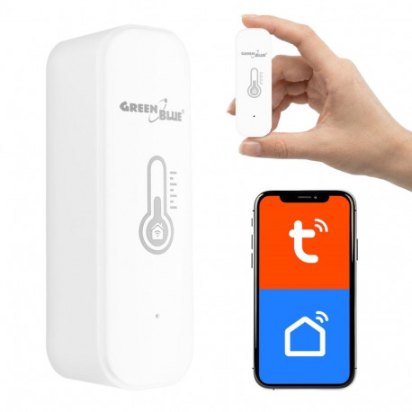 Smart Home Sensor - GreenBlue WiFi Temperature And Humidity Sensor, Voice Control, 3.0V