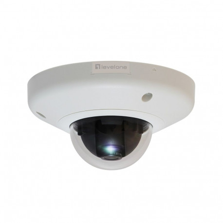 LevelOne fikseeritud kuppel-IP-võrukaamera 3-Megapixel 802.3af PoE vandaalikindel