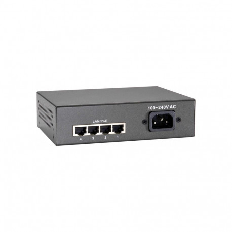 LevelOne PoE-lüliti 5-pordine Fast Ethernet 802.3at/af 4 PoE-väljundit 65W