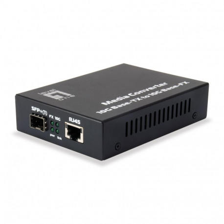 LevelOne võrgu meediumimuundur GVT-0500 10000Mbit/s, must