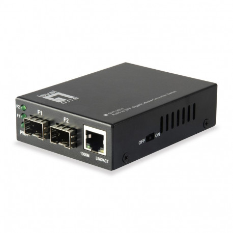 LevelOne meediakonverter-lüliti gigabitine RJ45-SFP 2 x SFP, 1 x RJ45