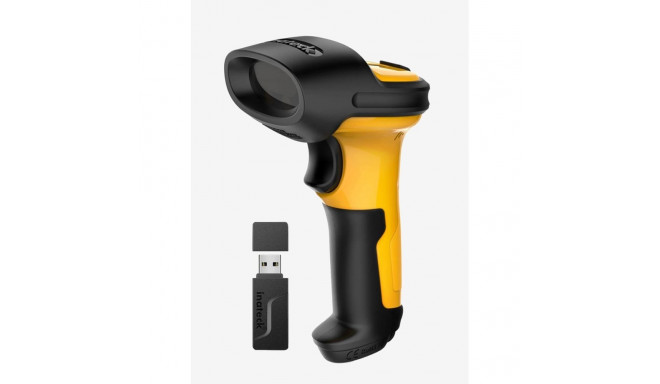 Inateck P6 Handheld bar code reader 1D Laser Black, Yellow