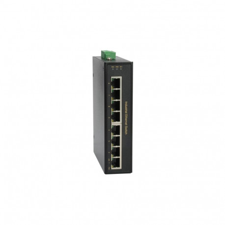 LevelOne 8-Port Fast Ethernet PoE Industrial Switch, 4 PoE Outputs, 802.3at/af PoE, 126W, -40°C to 7