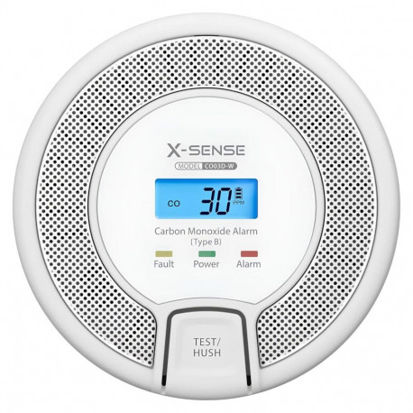 X-Sense CO03D-W smoke detector Carbon monoxide detector Interconnectable Wireless
