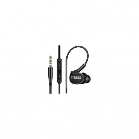 2GO Active 1 Headset Wired In-ear Calls/Music Black
