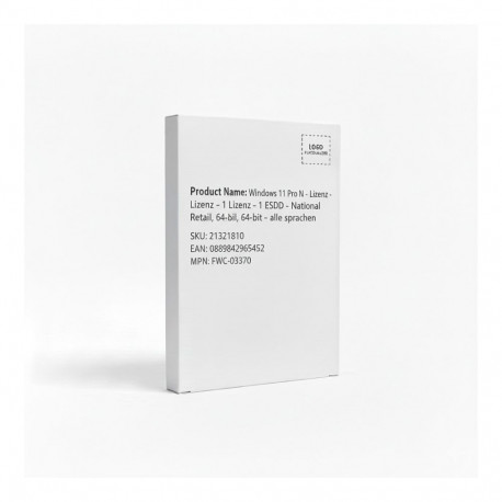 Windows litsents 11 Pro N 1 litsents ESD National Retail 64bit kõik keeled
