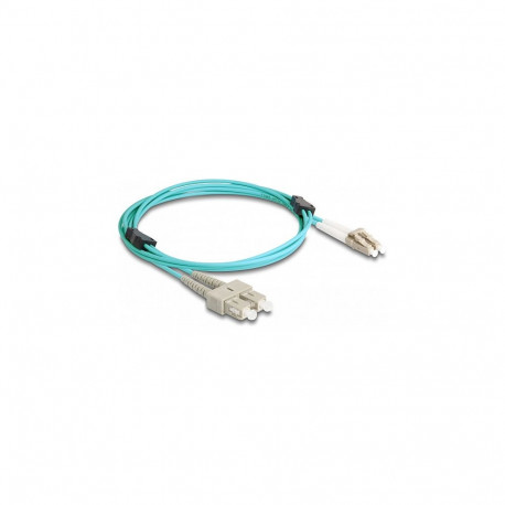"Delock LWL Kabel mit Metallarmierung LC Duplex zu SC Duplex Multimode OM3 2 m"