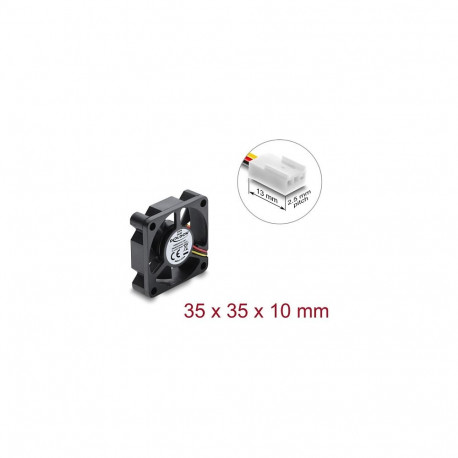 "Delock Axiallüfter 5 V DC, 35 x 35 x 10 mm schwarz"