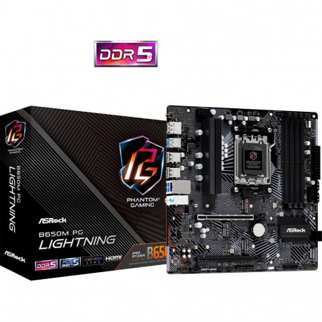 Asrock B650M PG Lightning AMD B650 Socket AM5 micro ATX