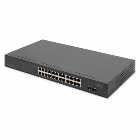 Digitus võrgulüliti 24-Port Gigabit 19" mittehallatav 2 uplink-porti SFP