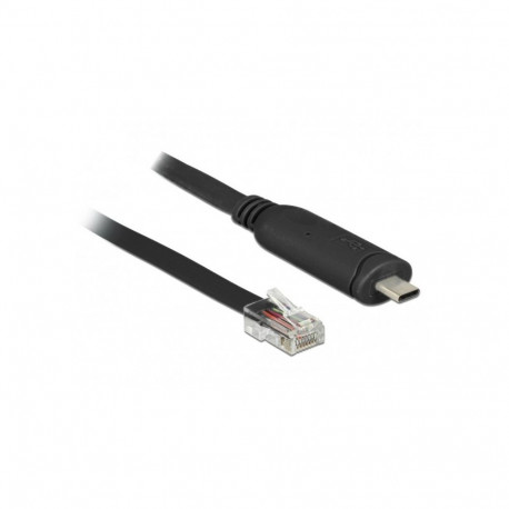 DeLOCK seeriakaabel 63912 USB Type-C RJ45 2m, must
