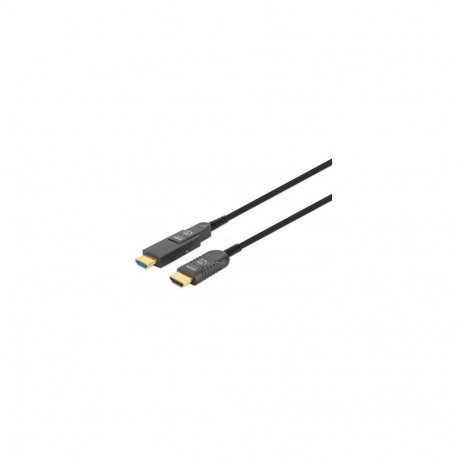 Manhattan HDMI to Micro HDMI Plenum-Rated Cable, 4K@60Hz (Premium High Speed), 70m, Active, Detachab