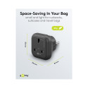 Goobay reisadapter UK–Euroopa, must