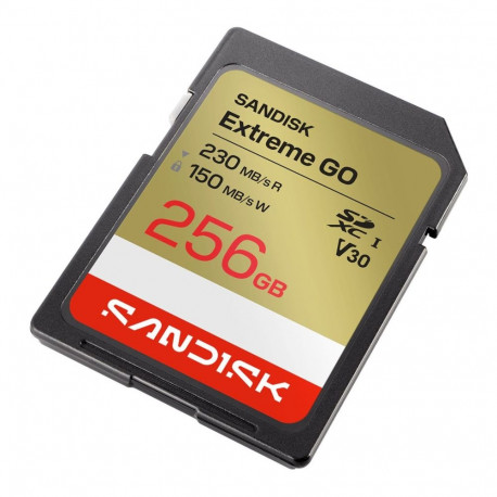 Memory Card - SanDisk Extreme GO 256 GB SDXC UHS-I 230 MB/s Read 150 MB/s Write