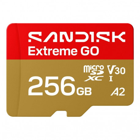 Memory Card - SanDisk Extreme GO 256 GB MicroSDXC UHS-I 240 MB/s Read 160 MB/s Write