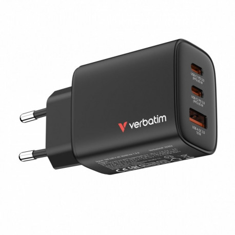 laadija GaN 65W QC 3.0 2x USB-C 1x USB PD 3.0 EU