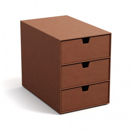 Dokumendisahtlid Ingrid Bigso Box, 3 sahtlit, Re-Store Paper Laminate Sienna R12