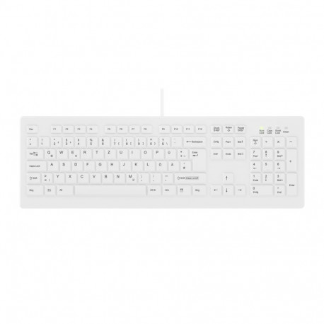 Contour Design Active Key meditsiiniline klaviatuur Contour ClassicClean C8100 IP68 täissuuruses juh