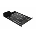 Equip fikseeritud riiul 19' 2U 800mm, must