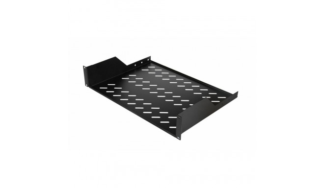 Equip fikseeritud riiul 19' 2U 800mm, must