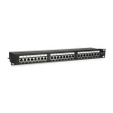 Equip patch-paneel 24-Port Cat.5e varjestatud, must