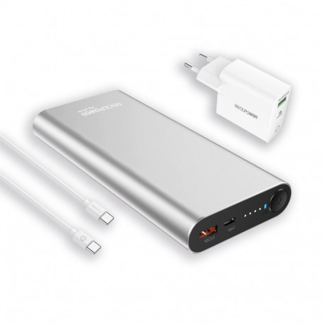 RealPower akupank PB-20000PD liitium-ioon 20000mAh, alumiinium