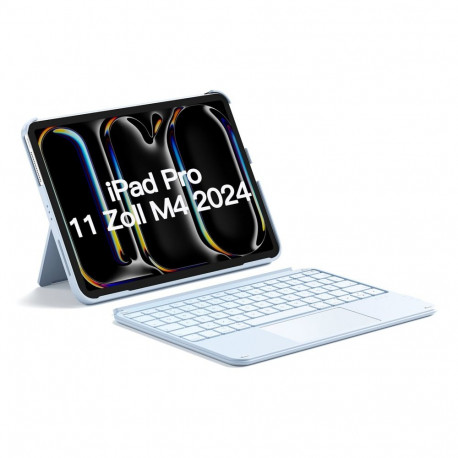 Inateck klaviatuur KB04122 QWERTZ Bluetooth-ühendusega, sinine