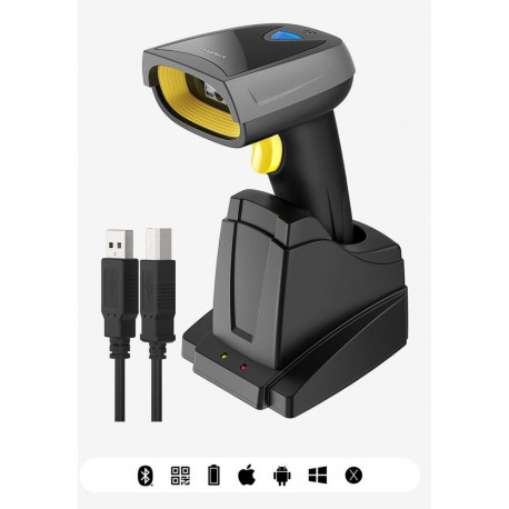 Inateck käsivöötkoodilugeja BCST-52 1D/2D, must, hall, kollane
