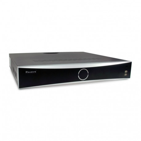 LevelOne NVR-0411 network video recorder Black, Grey